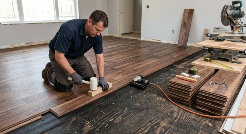 Walnut Flooring Installation