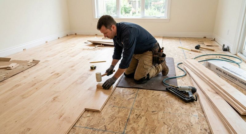Birch Floor Installation in Seminole County, FL