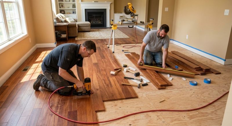 Cherry Floor Installation in Orange County, FL