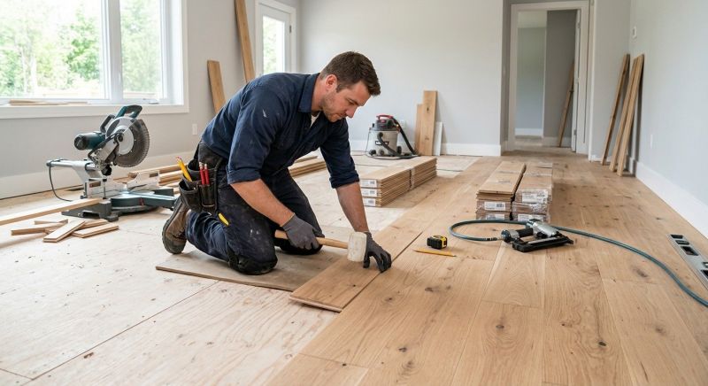 Dark Wood Floor Installation in Seminole County, FL