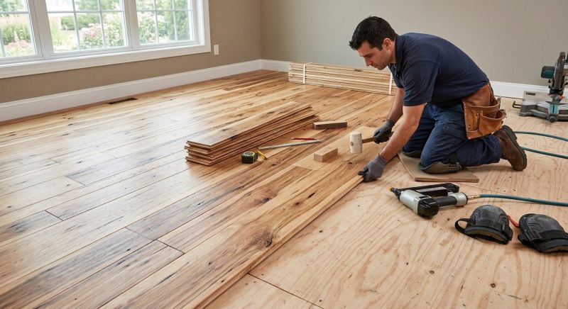 Hickory Floor Installation in Seminole County, FL