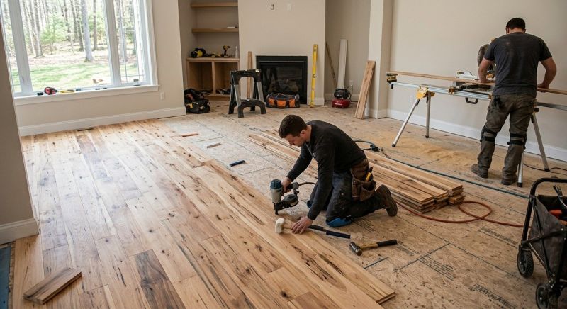 Hickory Floor Installation in Seminole County, FL