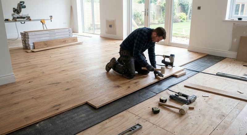 White Oak Floor Installation in Seminole County, FL
